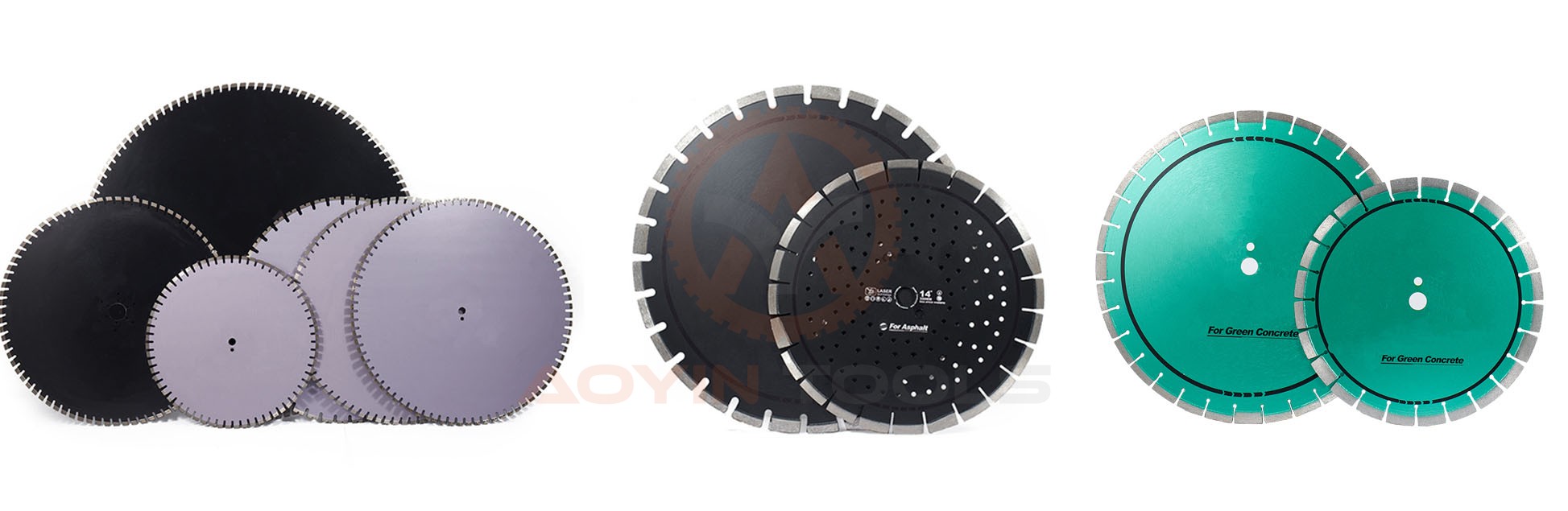 Laser Green Concrete and Abrasive Materials Saw Blades