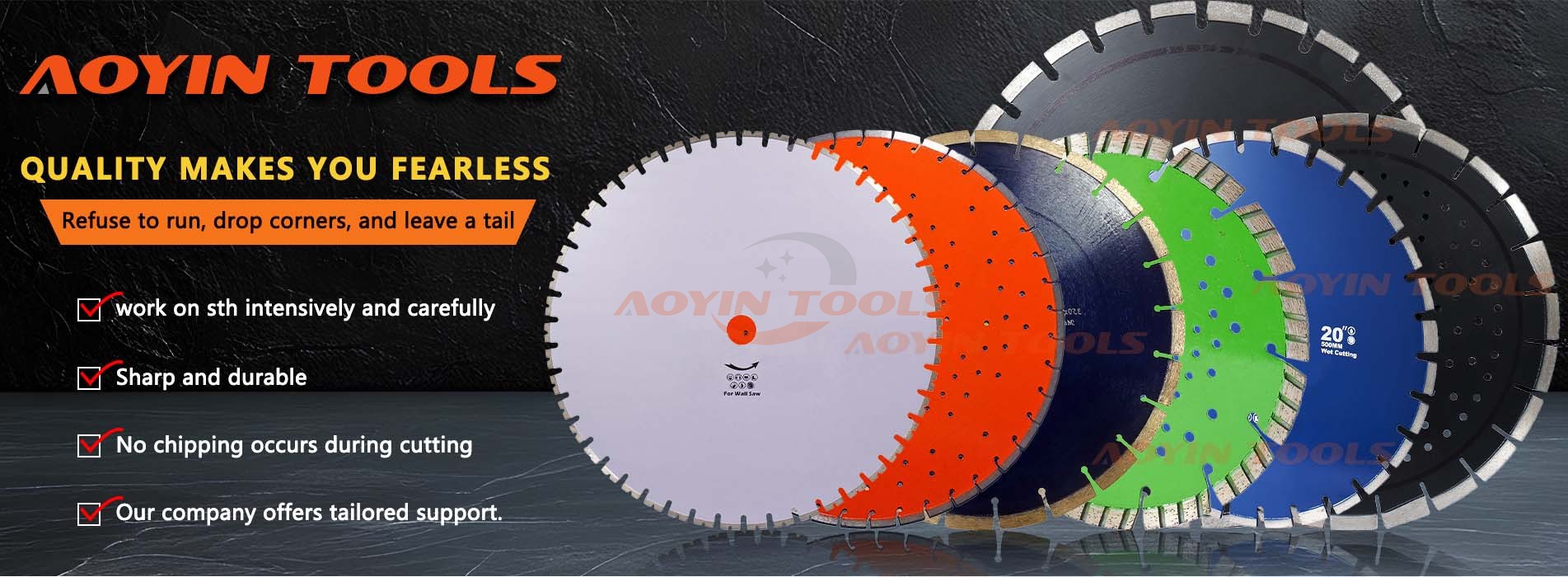 Laser Green Concrete and Abrasive Materials Saw Blades