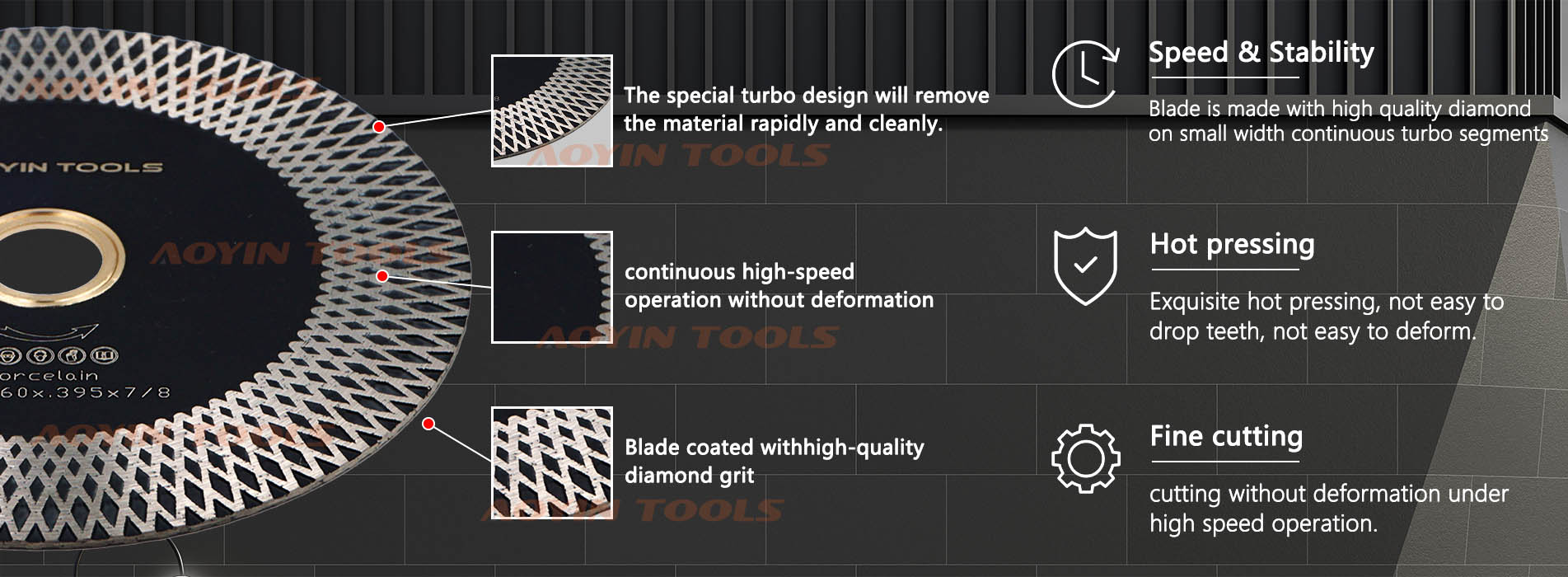 Diamond Wave Mesh Blade